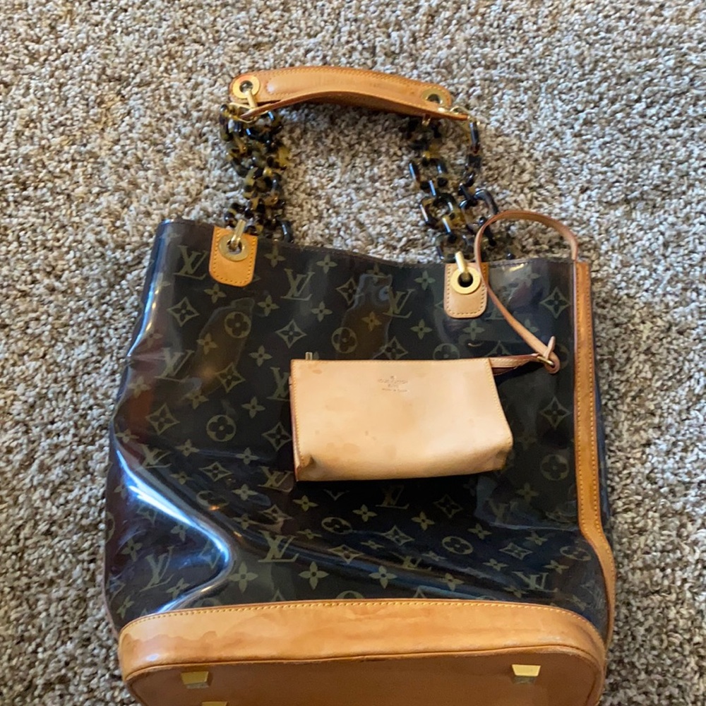 Louis Vuitton beautiful clear monogram tote!